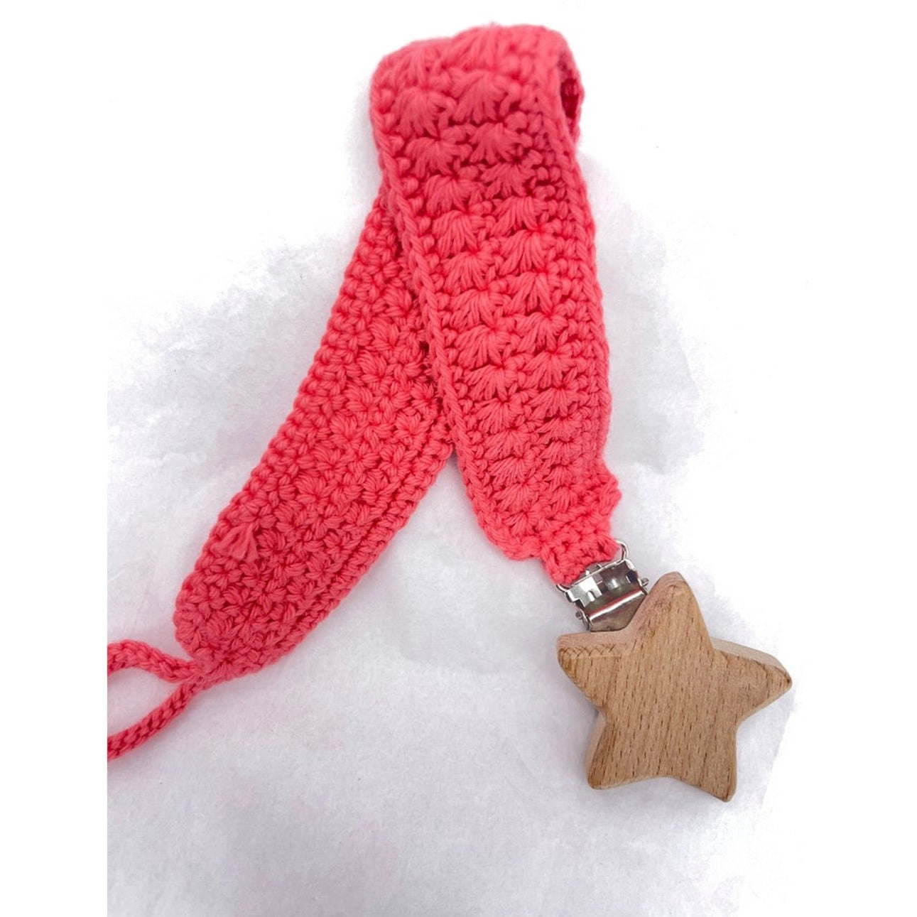 Coral Pacifier Holder Set
