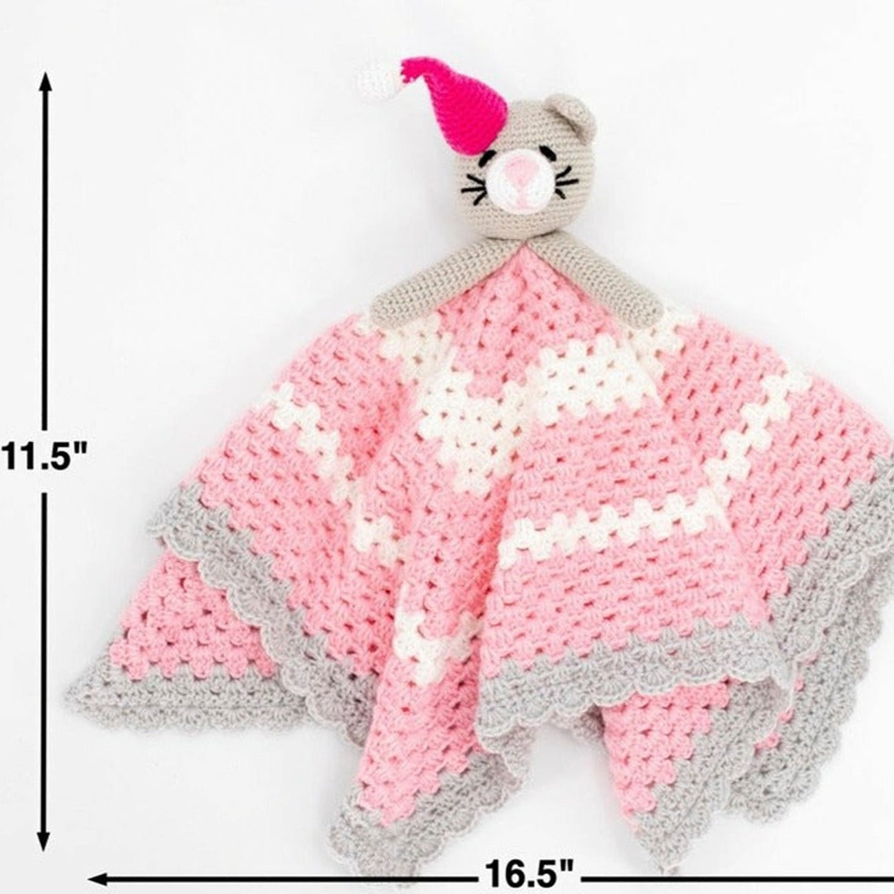 Pink Kitty Crochet Gift Set