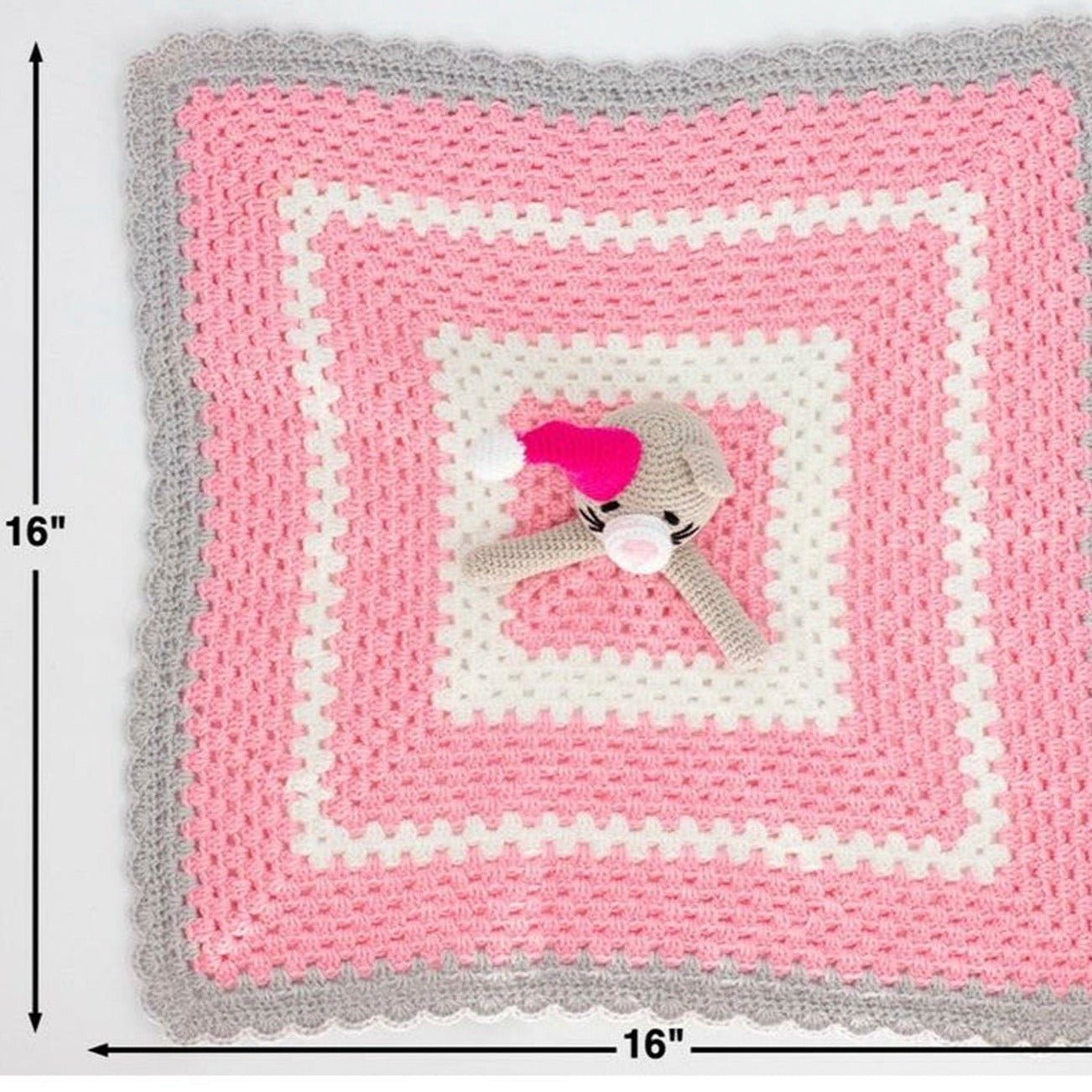 Pink Kitty Crochet Gift Set