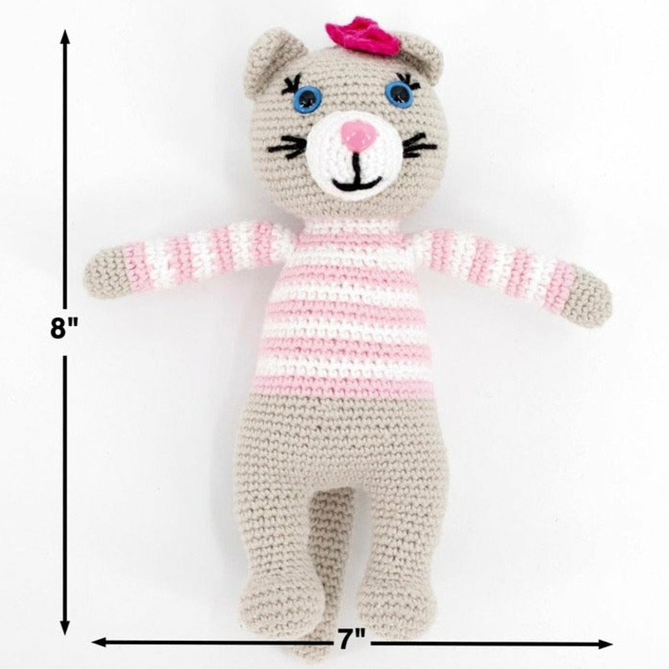 Pink Kitty Crochet Gift Set