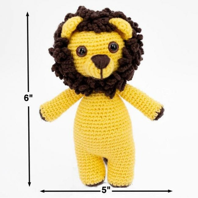 Yellow Crochet Lion Toy
