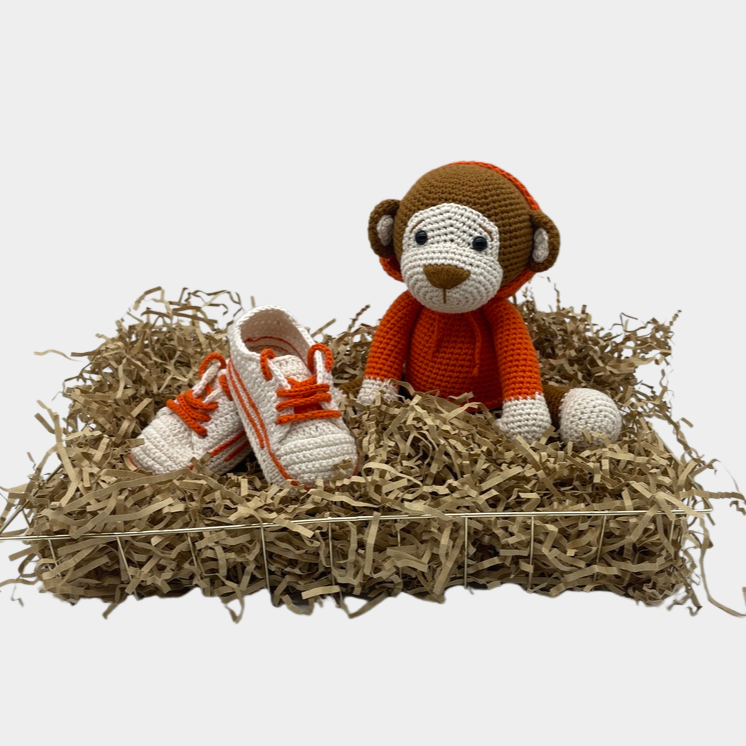 Orange Monkey Plush Toy