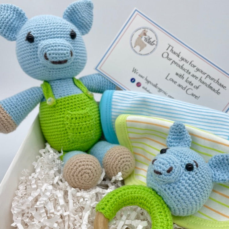Light Blue Pig Set