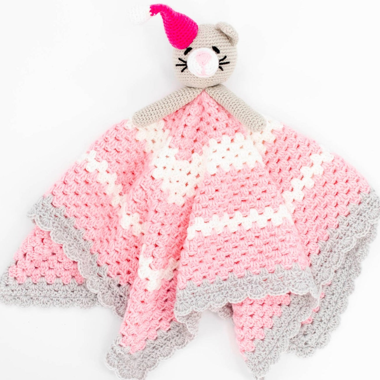 Pink Kitty Crochet Gift Set