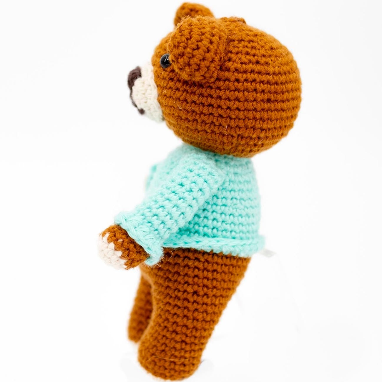 Brown Crochet Bear Toy