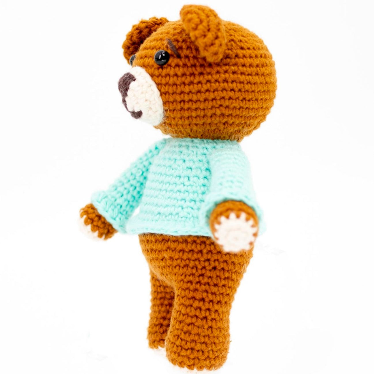 Brown Crochet Bear Toy