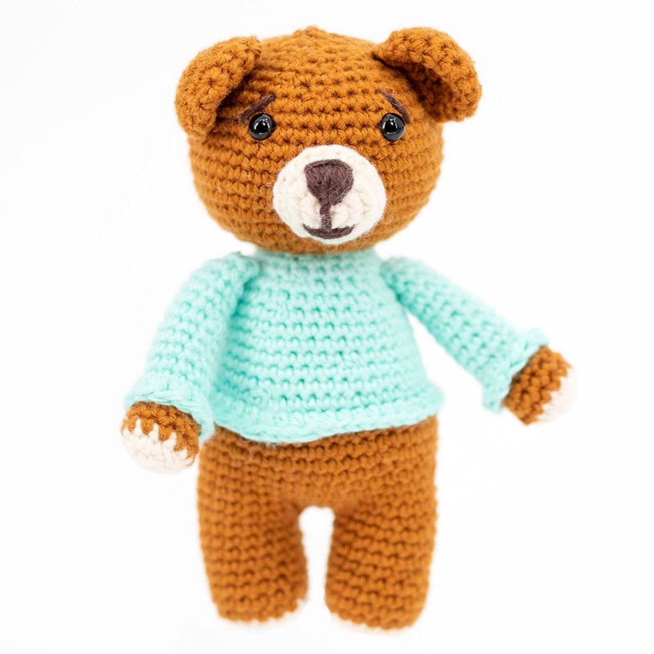 Brown Crochet Bear Toy