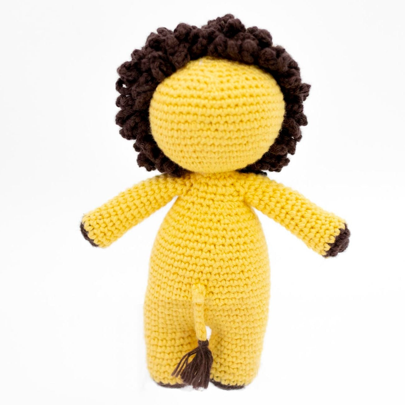 Yellow Crochet Lion Toy