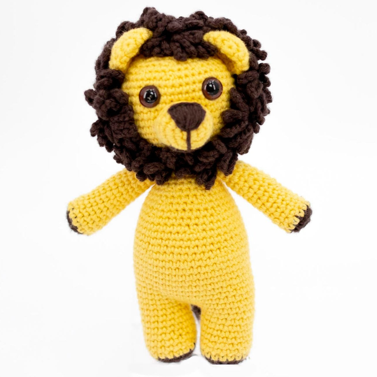 Yellow Crochet Lion Toy