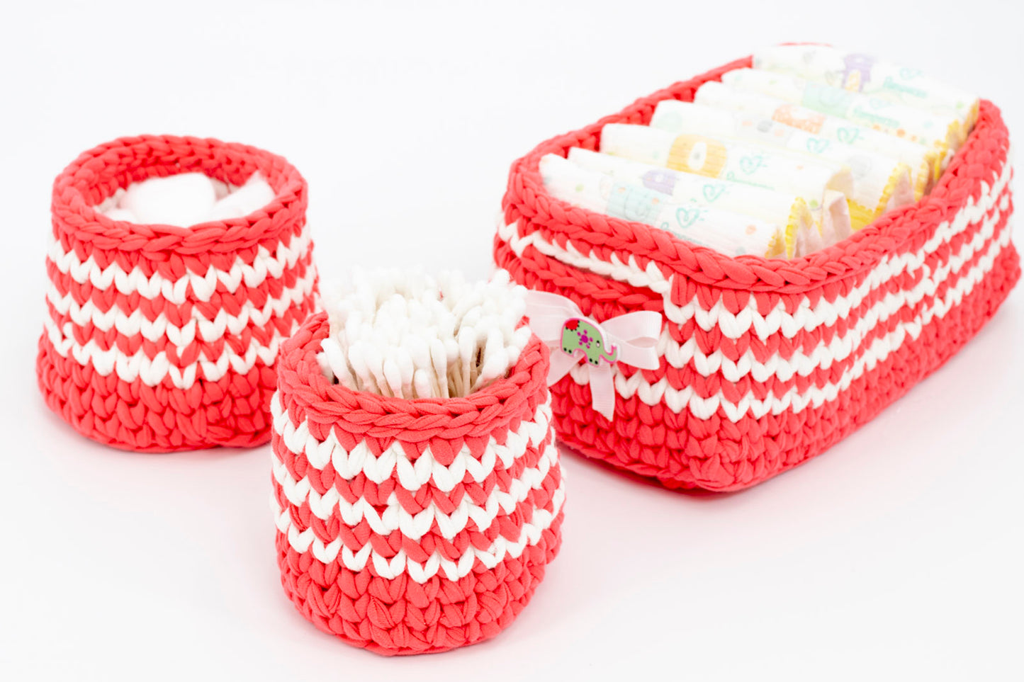 Basket Set Coral