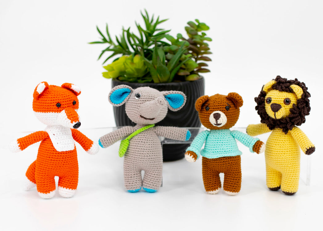 Load video: Dbaby Cuzco Memories with handmade crochet toys.