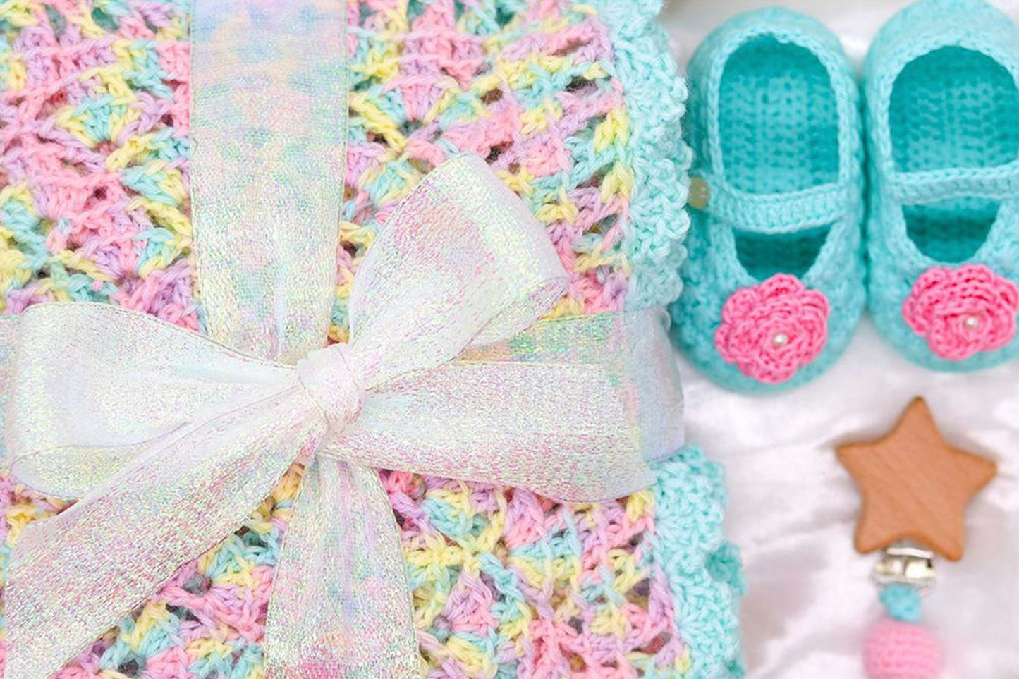 Mint/Pink Blanket Gift Set