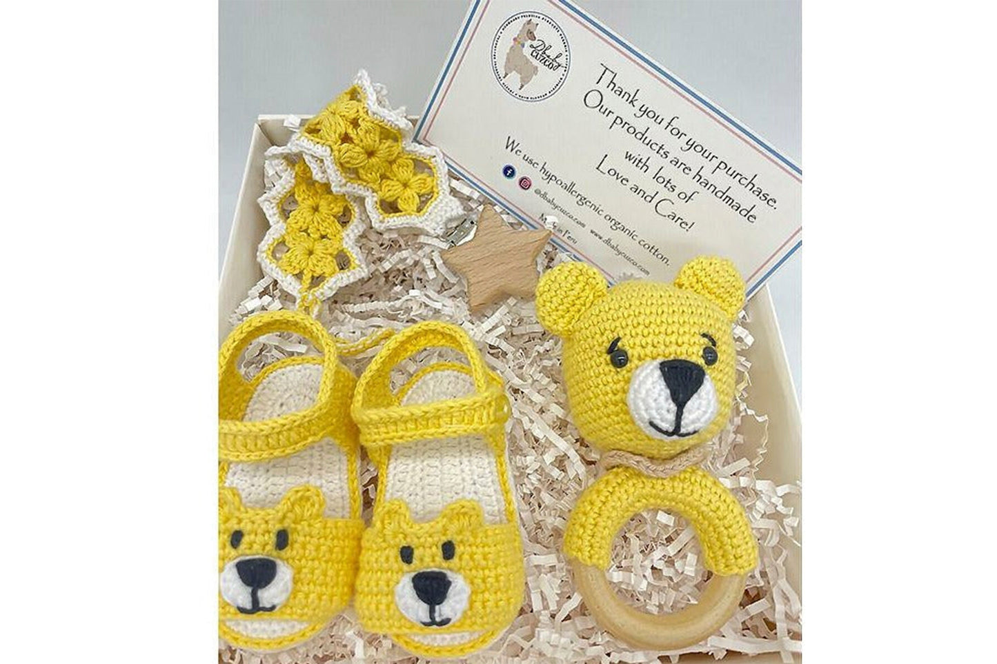 Yellow Teddy Bear Gift Set