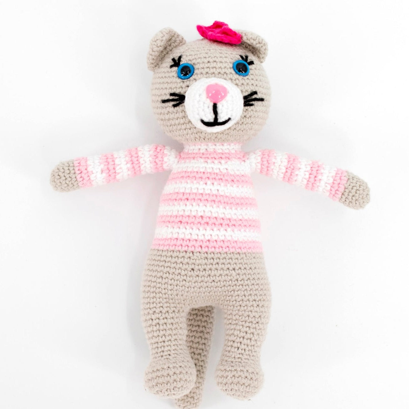 Pink Kitty Crochet Gift Set