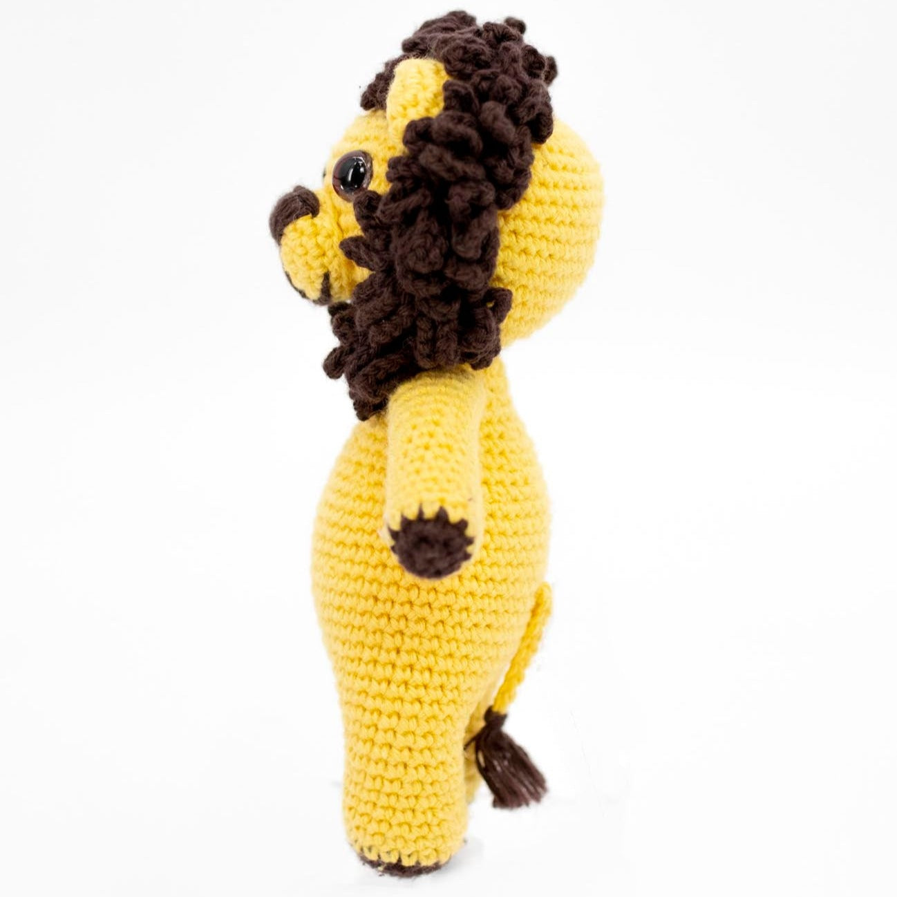 Yellow Crochet Lion Toy